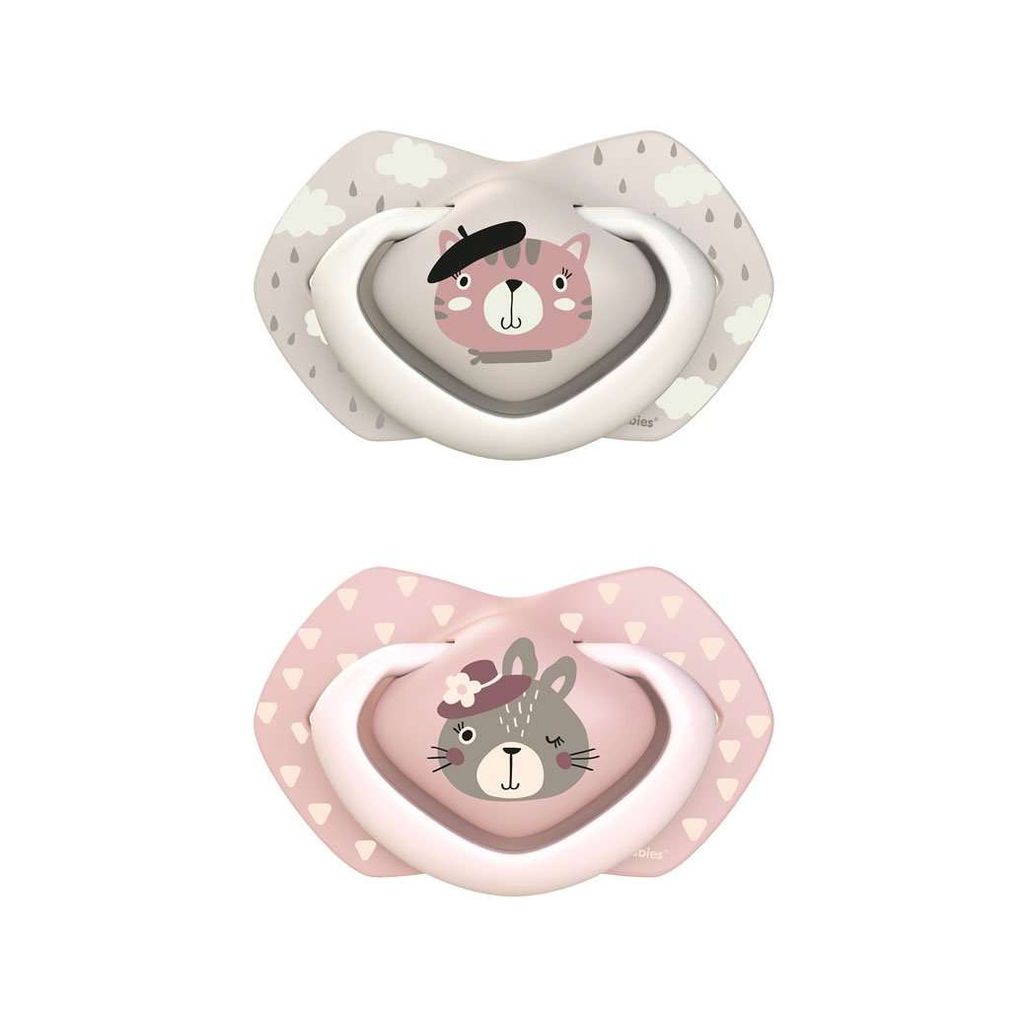 Canpol Babies 2 tétines symétriques en silicone, 0-6m, Image du produit 