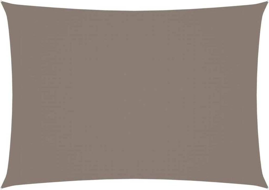 Sonnensegel Oxford-Gewebe Rechteckig 3x4 m Taupe