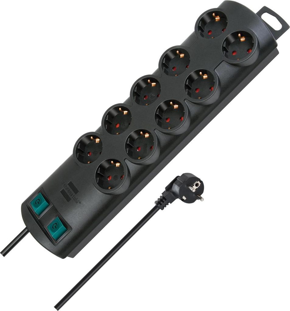 Brennenstuhl Primera-Line Technik10-fach schwarz 2m Image du produit 