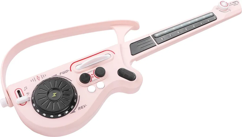 Guitare enfant Bluetooth rose pliable : Fini les câbles et l'encombrement