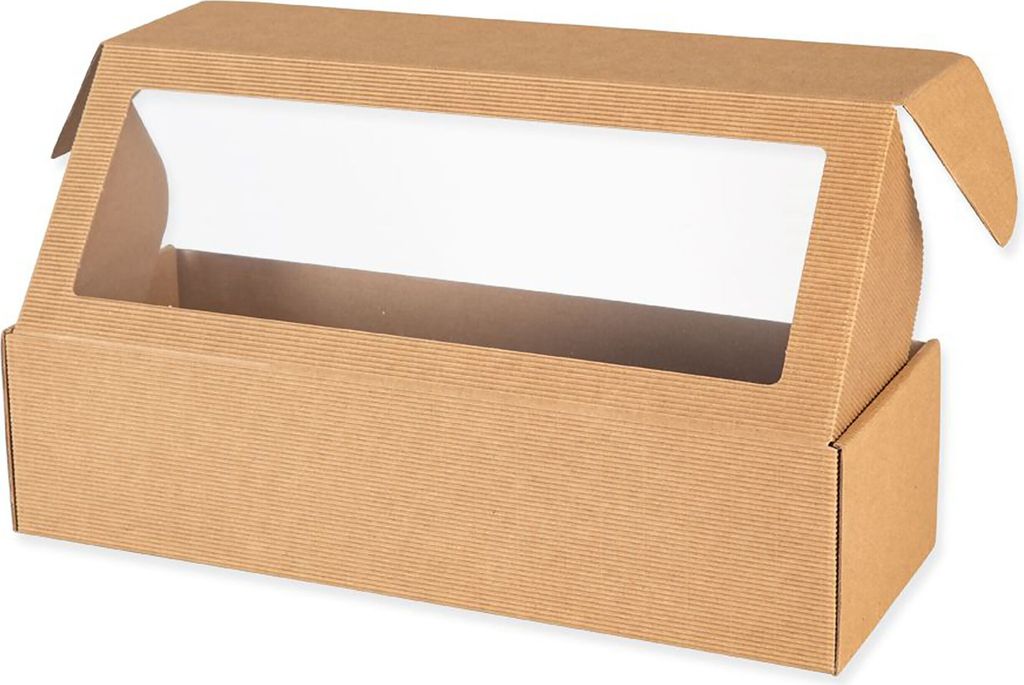 Obdélníková krabice s okénkem, dárková krabice 40x15x10 cm Obrázek produktu 4