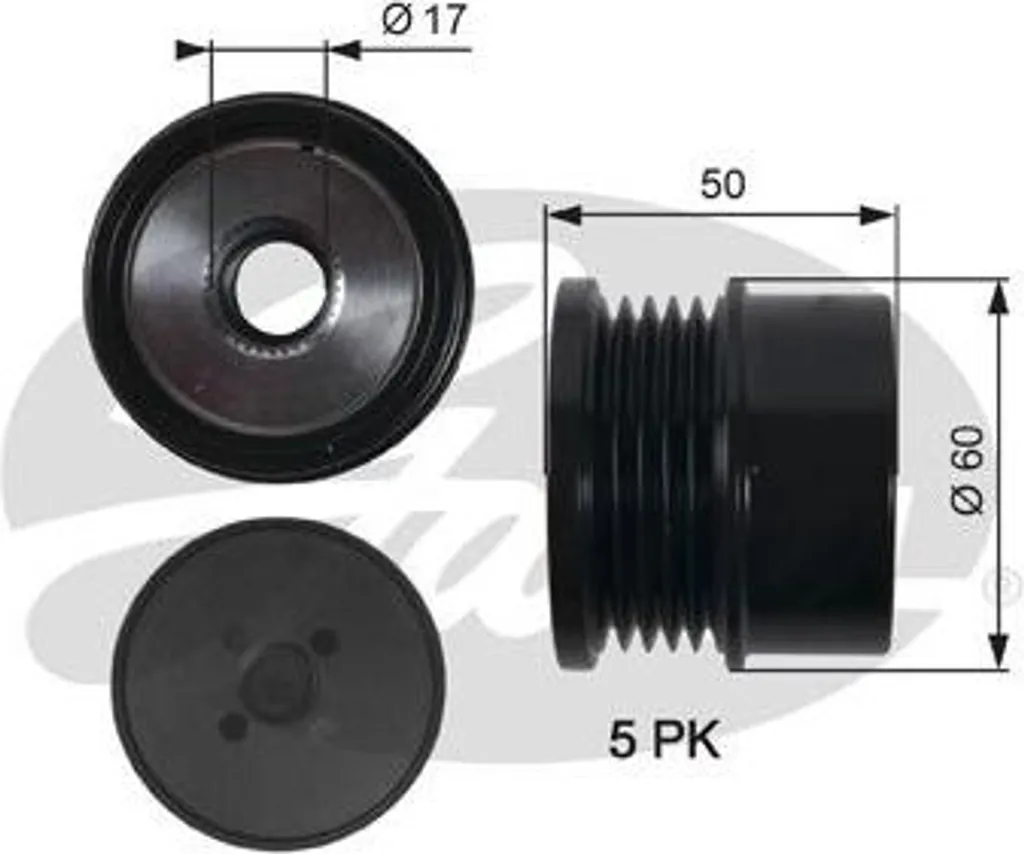 Poulie alternateur GATES OAP7157 : finis les bruits sur votre Fortwo