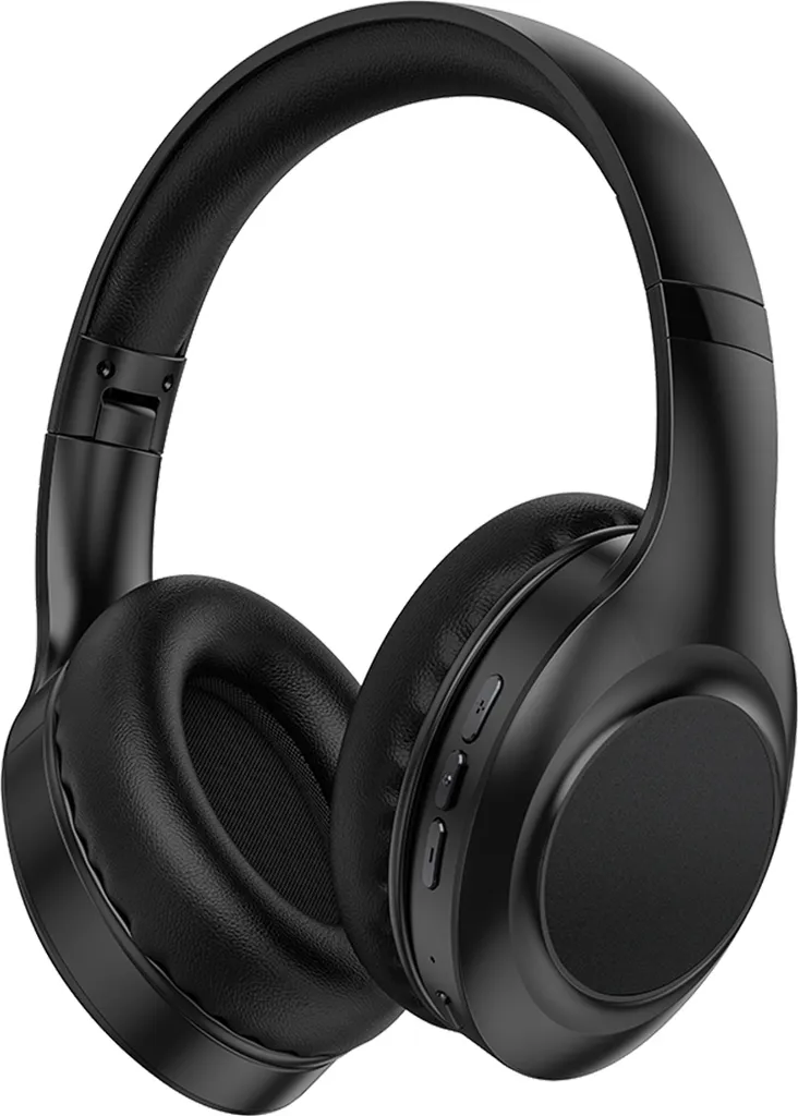 FEELMUSIC Casque sans fil circum-auriculaire Noir avec Bluetooth 5.0