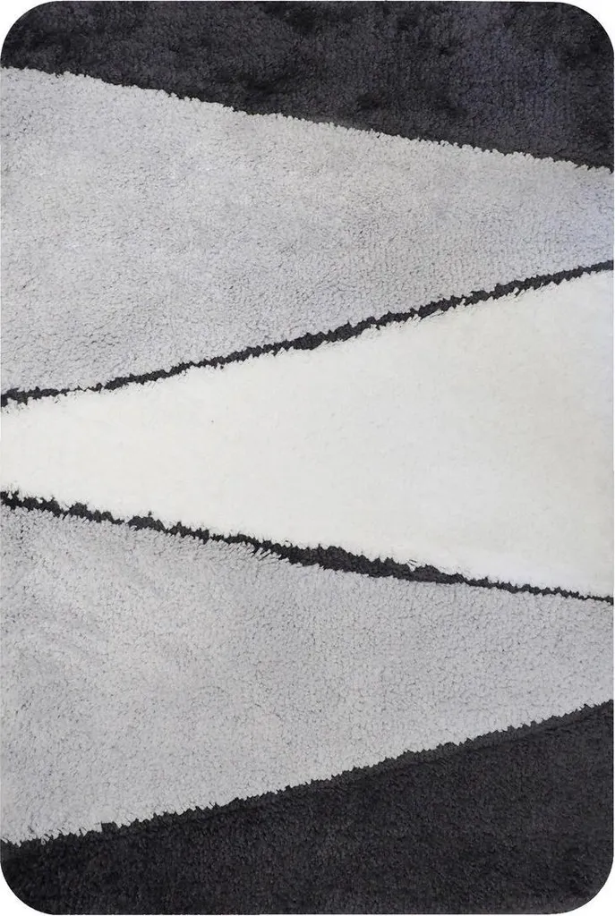 Tapis de Salle de Bain Gris Dijon 60x90 cm pour Sortie de Douche Sécurisée