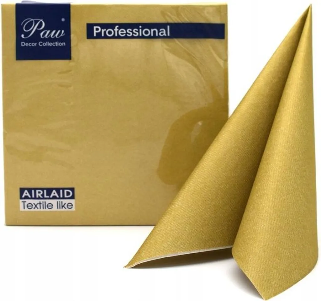 Carrés d'essuyage non tissés GOLD 40x40 cm - Lot de 50 lingettes pro