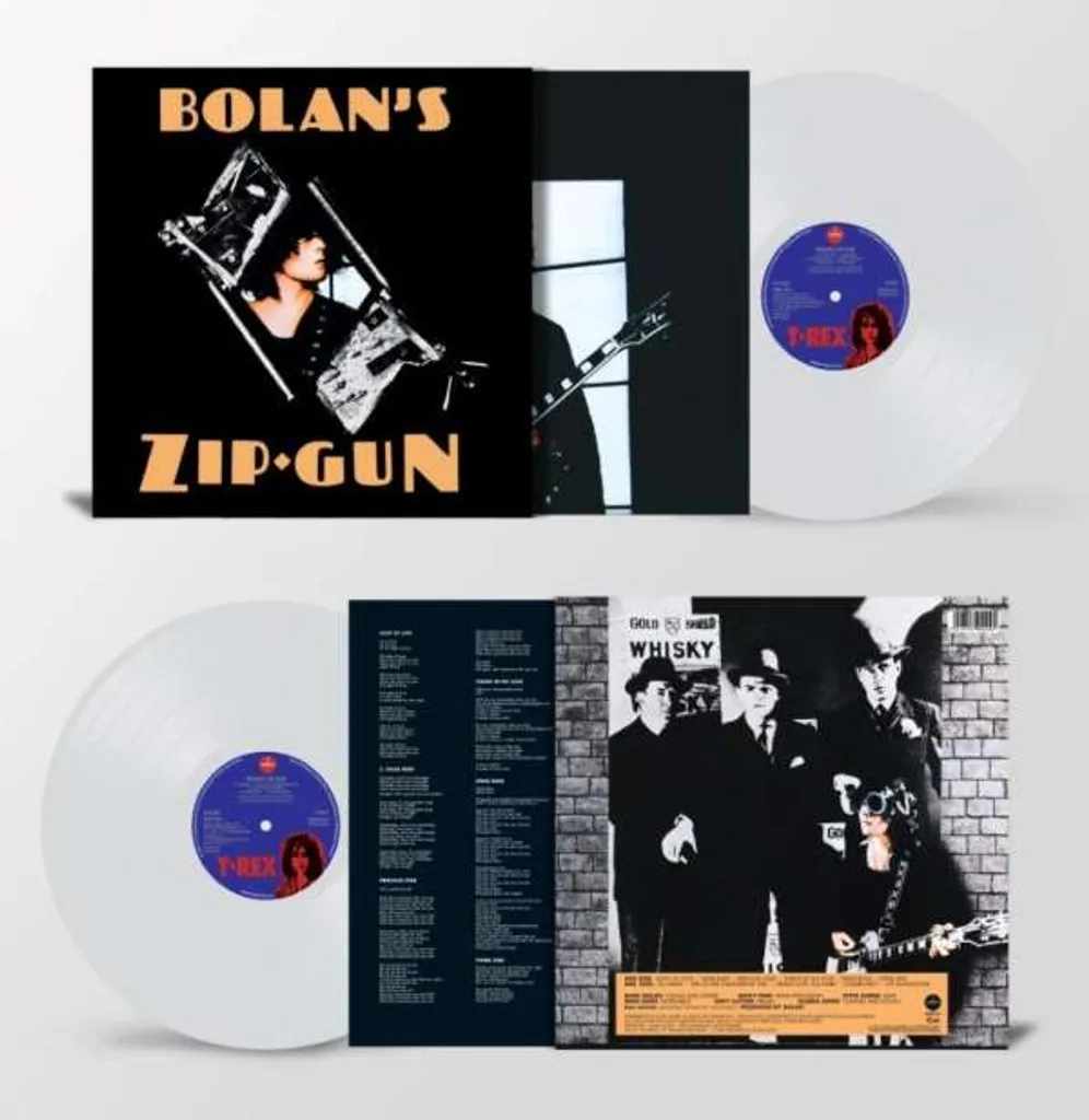 T. Rex Bolan Zip Gun Vinyle Transparent Édition Limitée pour Collection