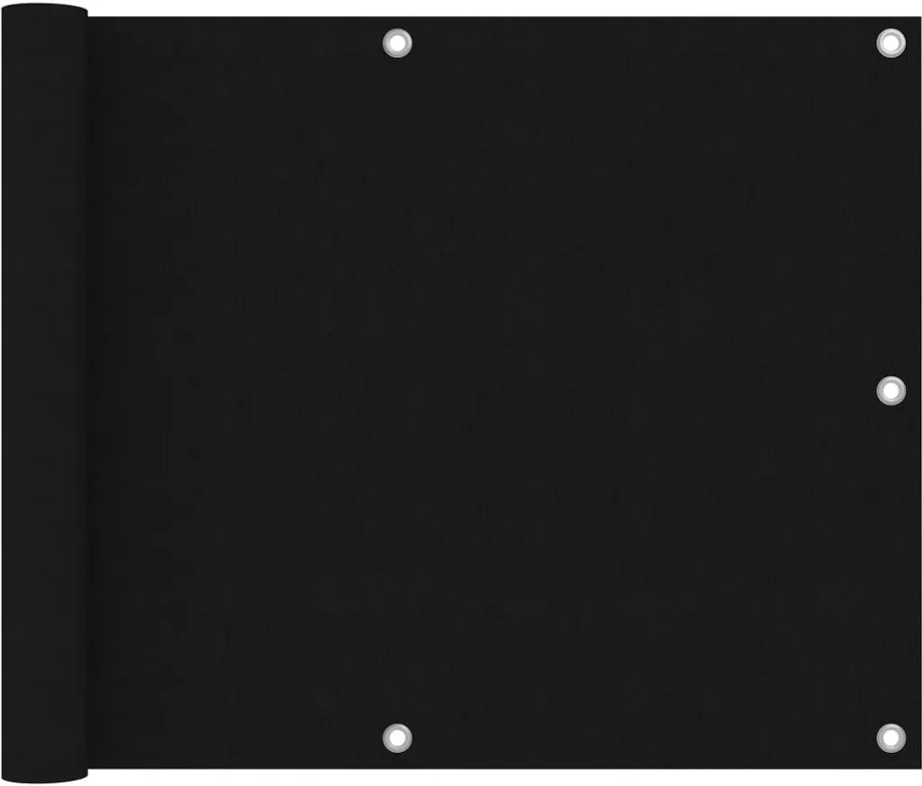 2025 cloris paravento per balcone nero 75x300 cm tessuto oxford - ombrelloni Vendita7977703 1pacco
