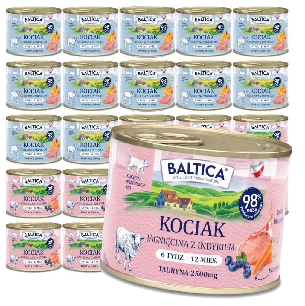 Baltica Smaki Regionów Mix 24x185g Getreidefreie Nassfutter Produktbild 