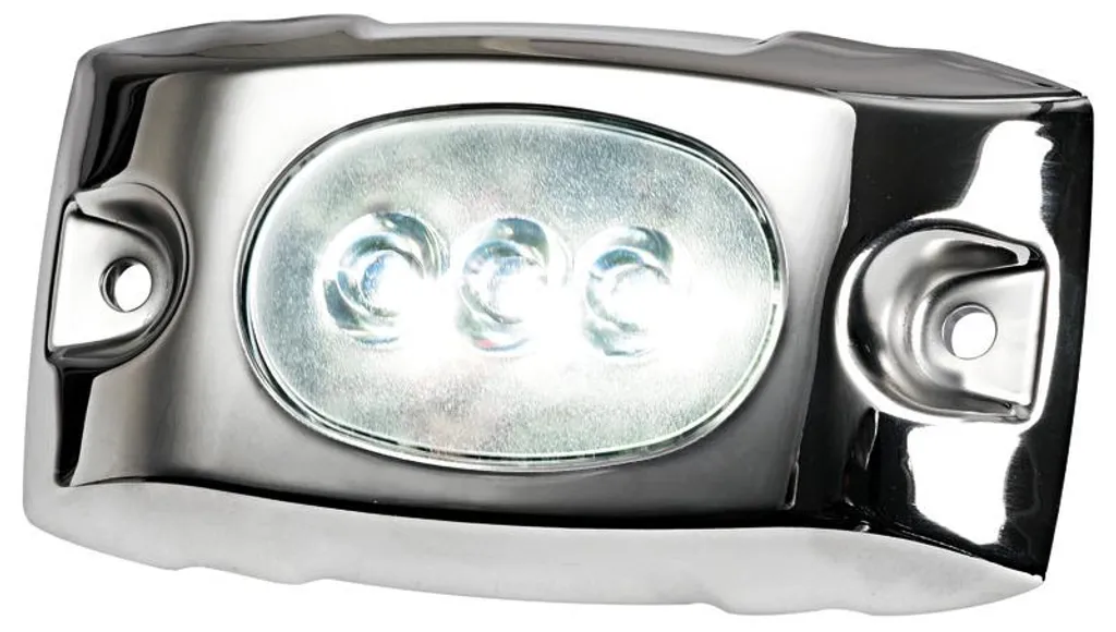 Lampe LED Bleue 12/24V Inox AISI 316 - Résistance Marine Maximale