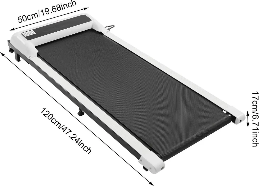 Tapis de Marche Électrique Pliable pour Maison, Blanc 100 kg compact