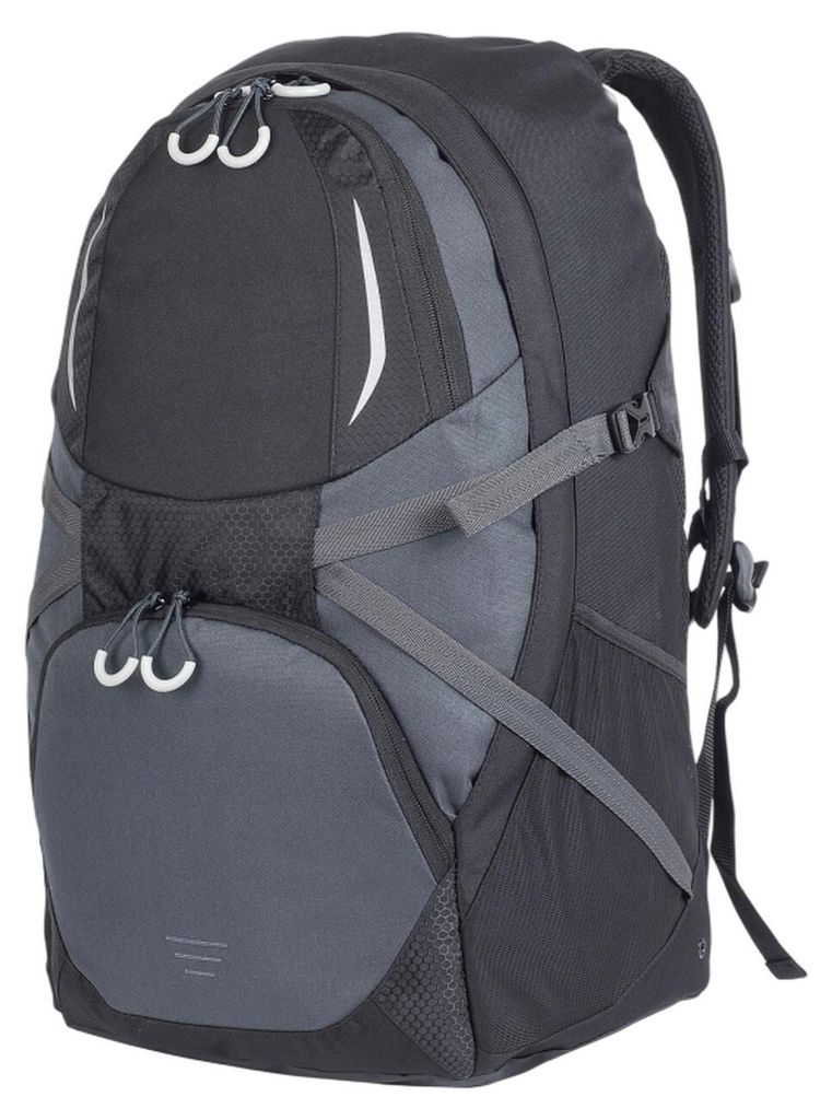 Shugon - Rucksack "Solomon Daily", Forscher FK2002 (Einheitsgröße) (Schwarz/Dunkelgrau)