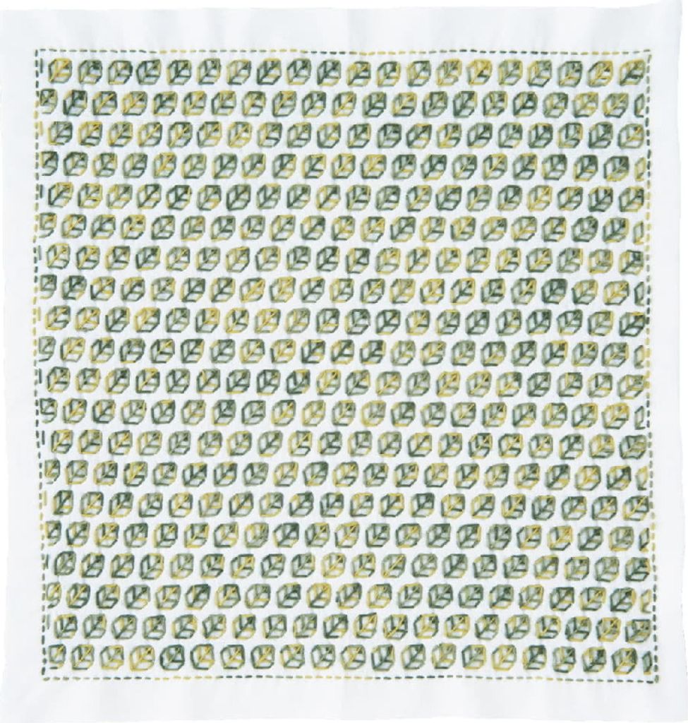 Olympus Hitomezashi Sashiko paquet de broderie "Hana Fukin Image du produit 