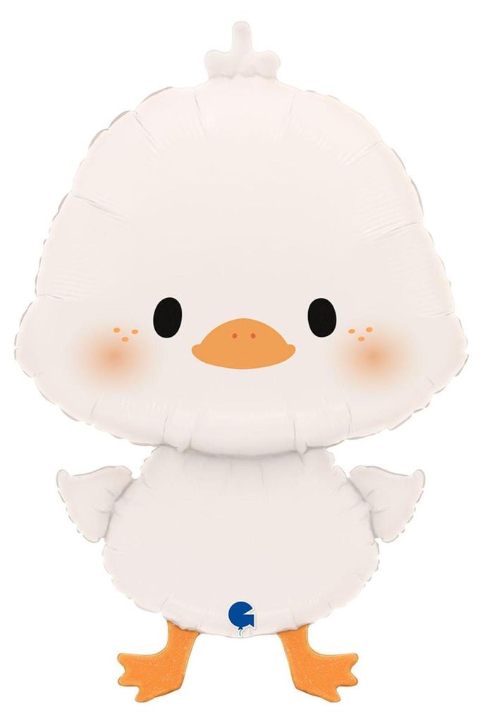 Folienballon „Weiße Ente“ (White Duckling) von Grabo, 64 cm