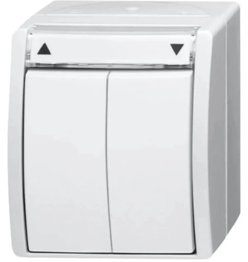 Interrupteur de jalousie étanche IP44 Busch-Jaeger Ocean pour extérieur