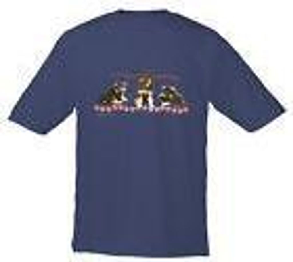 Kinder-T-Shirt mit Print - Schäferhundwelpen - 08205 blau - Produktbild 