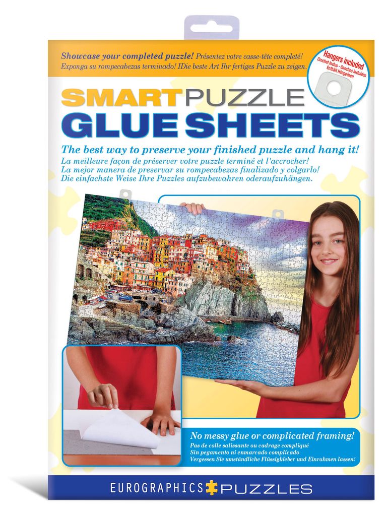 Eurographics Puzzle-Klebefolien Smart Glue, 8 Stück, 26.2 x Immagine del prodotto 