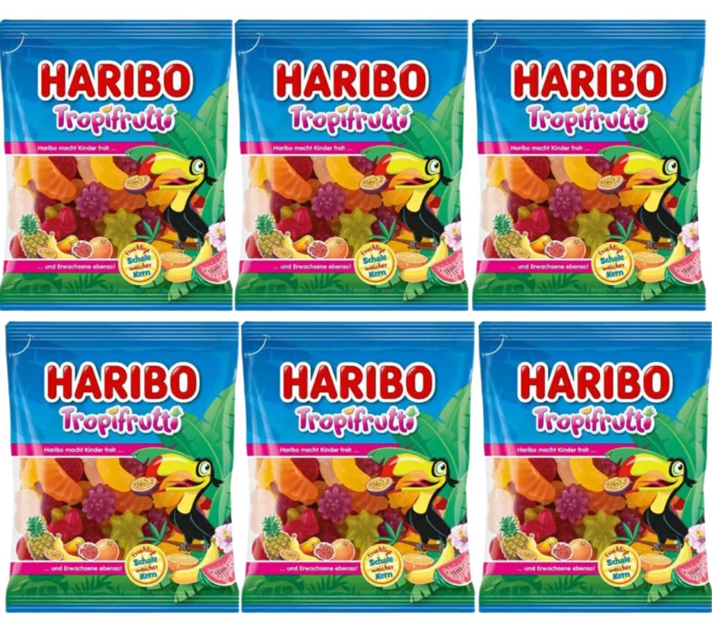 Tropifrutti Mix Gummibärchen 175 g – Haribo – 6er-Pack Produktbild 