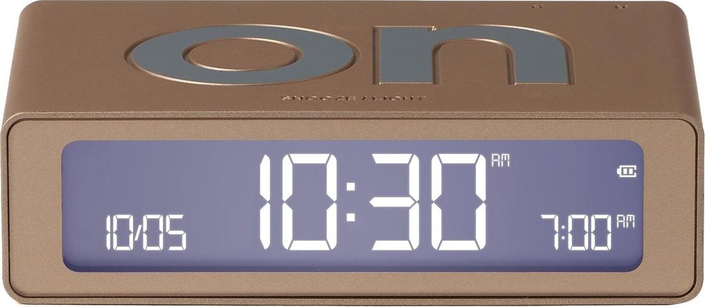 Lexon LR158D1 Digitalwecker Flip Mini Goldfarben