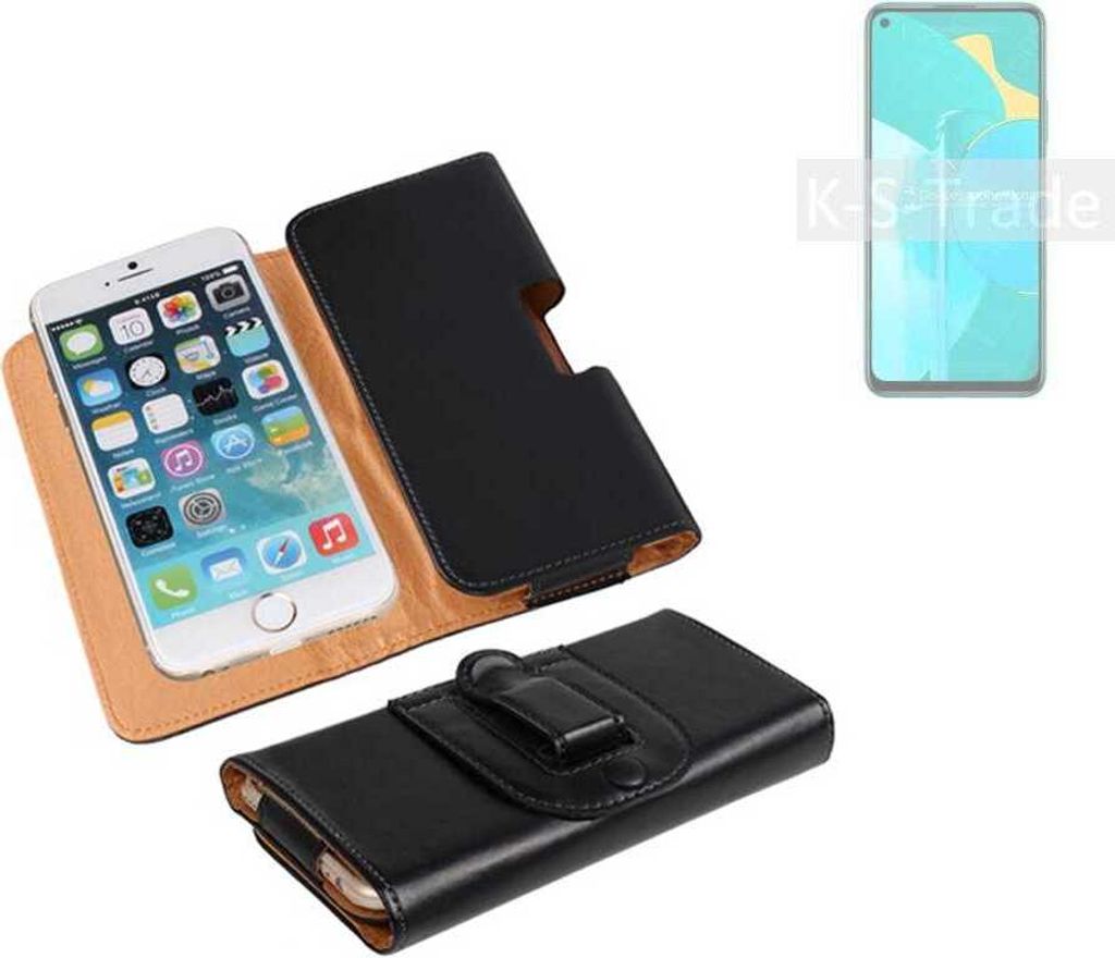 K-S-Trade Schützhülle Handyhülle kompatibel mit Huawei Honor 30S Holster Gürtel Tasche Schutzhülle Handy-Tasche Smartphone Case Seitentasche
