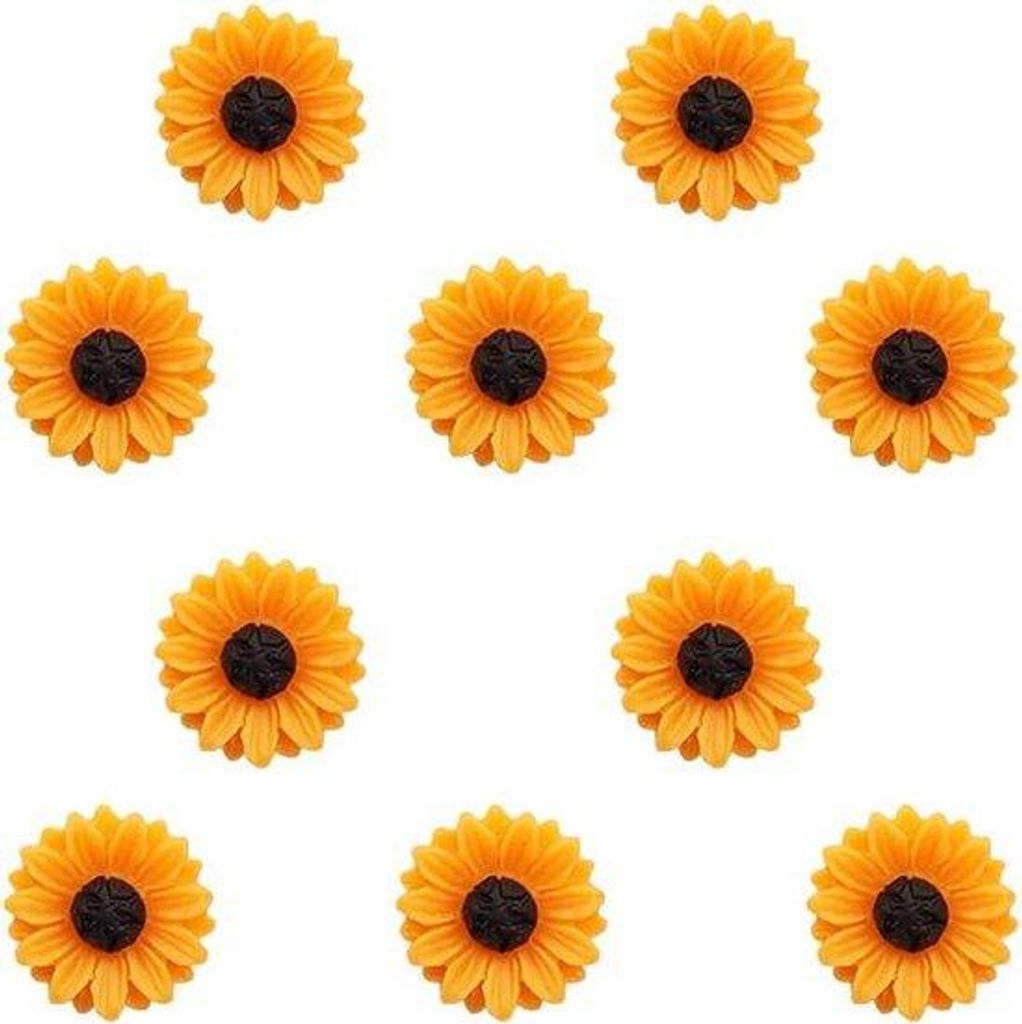 Blumen Brosche 10er Pack Metall Sicherheitsnadel