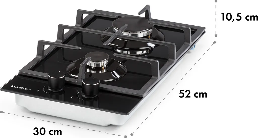 Table de Cuisson Gaz à 2 Feux Encastrable - Gazinière Inox Compacte - 9