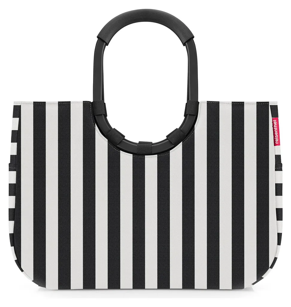 reisenthel Loopshopper L Summerstripes Black sac à épaule noir chic