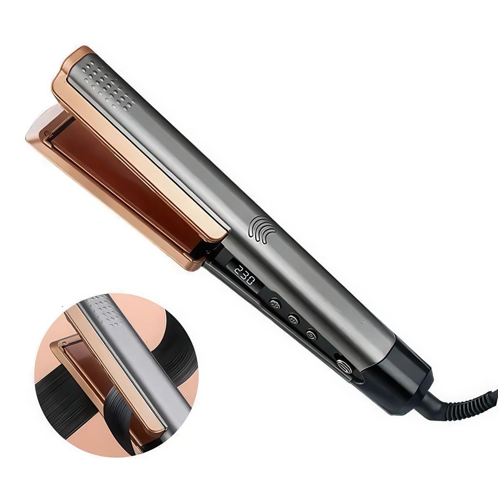 2-in-1 Haarglätter und Lockenstäbe, Ionen-Glätteisen mit Produktbild 