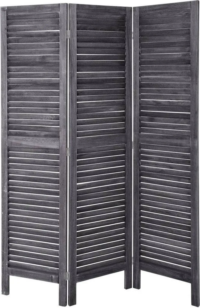 Cacher le vis-à-vis intérieur : paravent bois gris 170 cm Atmosphera