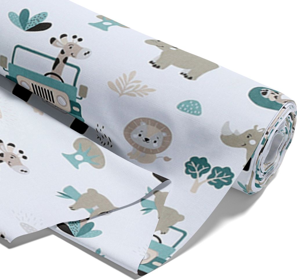 Stoff Meterware Baumwollstoff 5 M x 160 cm - Stoffe zum Nähen aus reine Baumwolle Fabric Futterstoff Dekostoff für Patchwork Canvas und Sewing N...