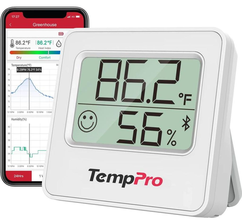 ThermoPro Digitales Bluetooth Hygrometer und Thermometer Produktbild 