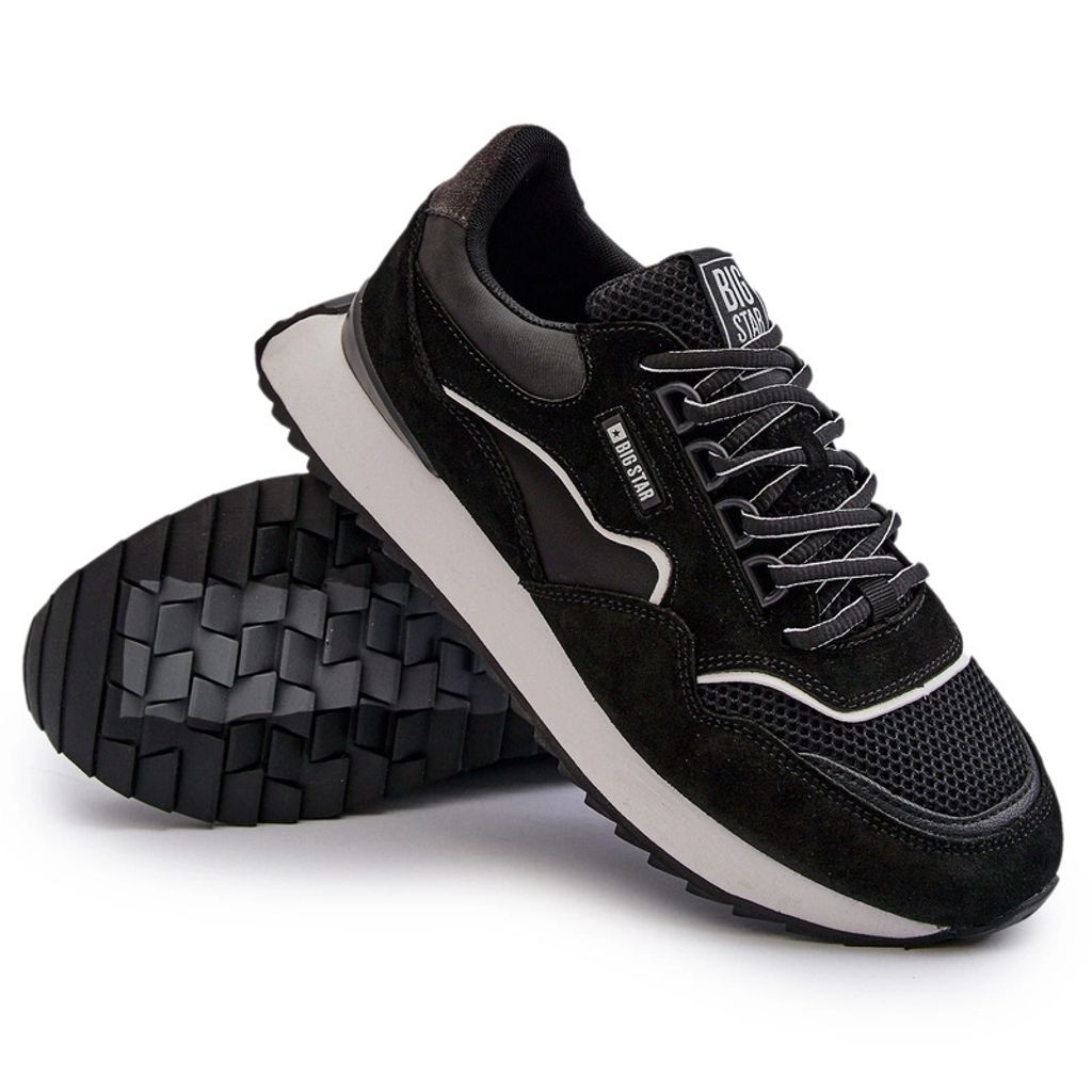 Herren-Sneaker Big Star NN174321 Memory Foam System Schwarz 42
