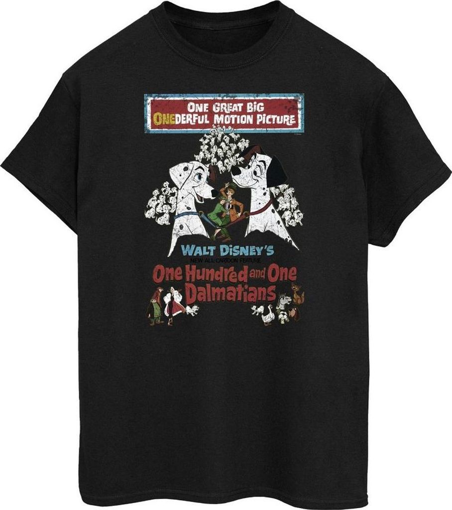 101 Dalmatians - "Retro" T-Shirt für Herren BI1247 (XXL) (Schwarz)