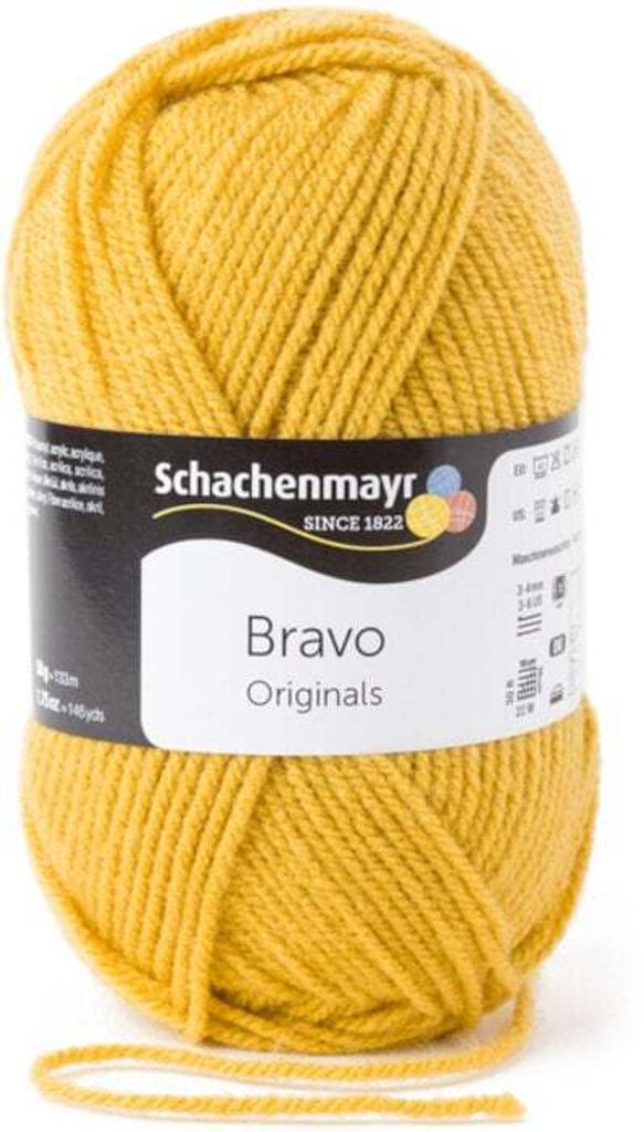 Schachenmayr Bravo Originals 08337 Gold Przędza dziewiarska Zdjęcie produktu 
