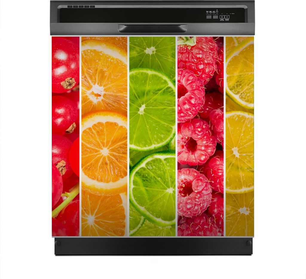 Magnete Dekorative 60x60 cm Küche Magnetmatte Spülmaschine - Farblich Früchte