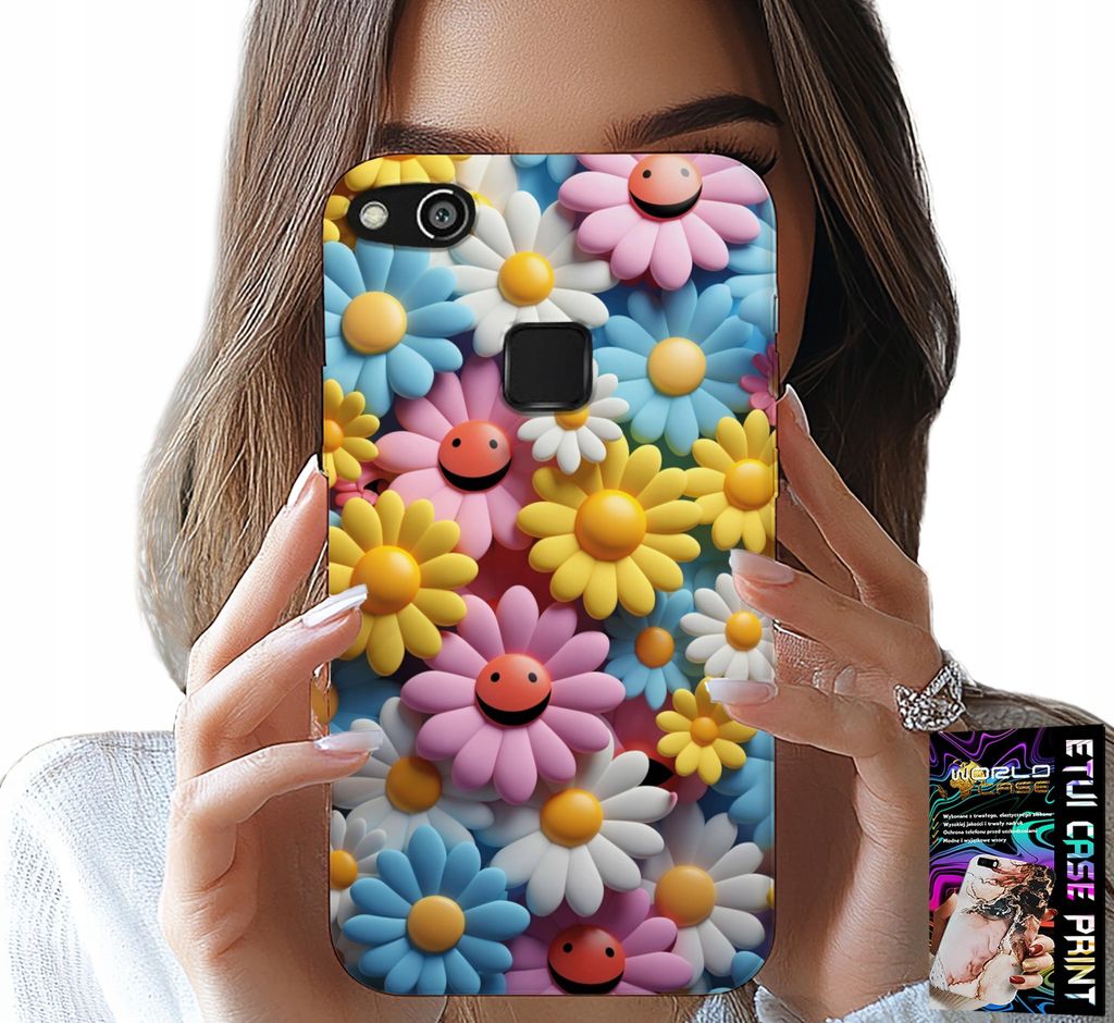 Etui Für Huawei P10 Lite - Bunte Blumen, Gänseblümchen Etui
