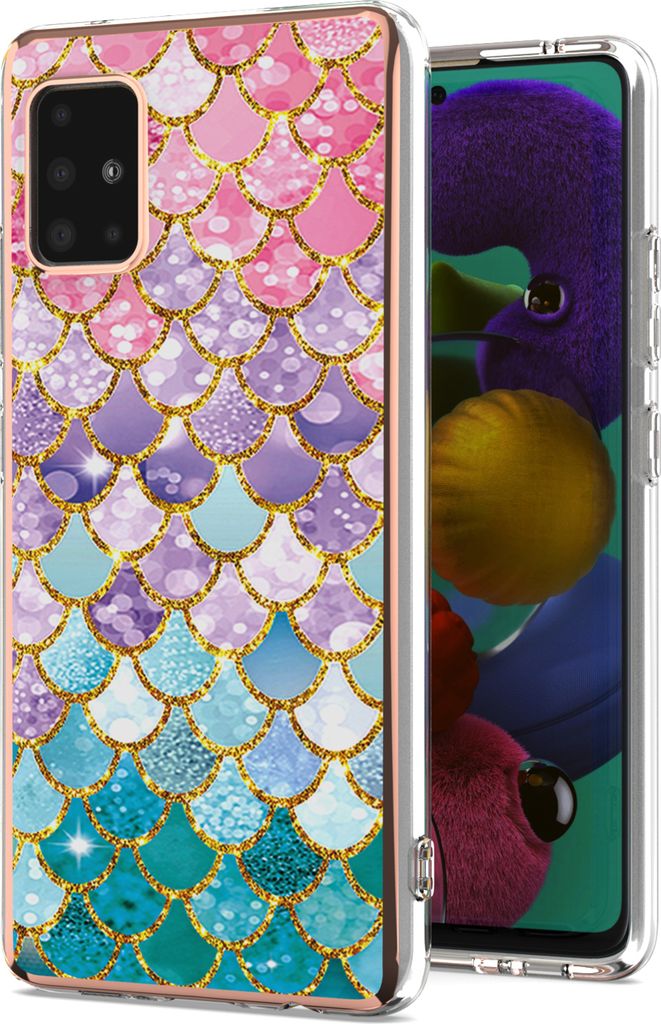Samsung A51 5G Hülle, Muster Handyhülle Weich TPU Bumper Schutzhülle für Samsung Galaxy A51 / A51 5G Bunt