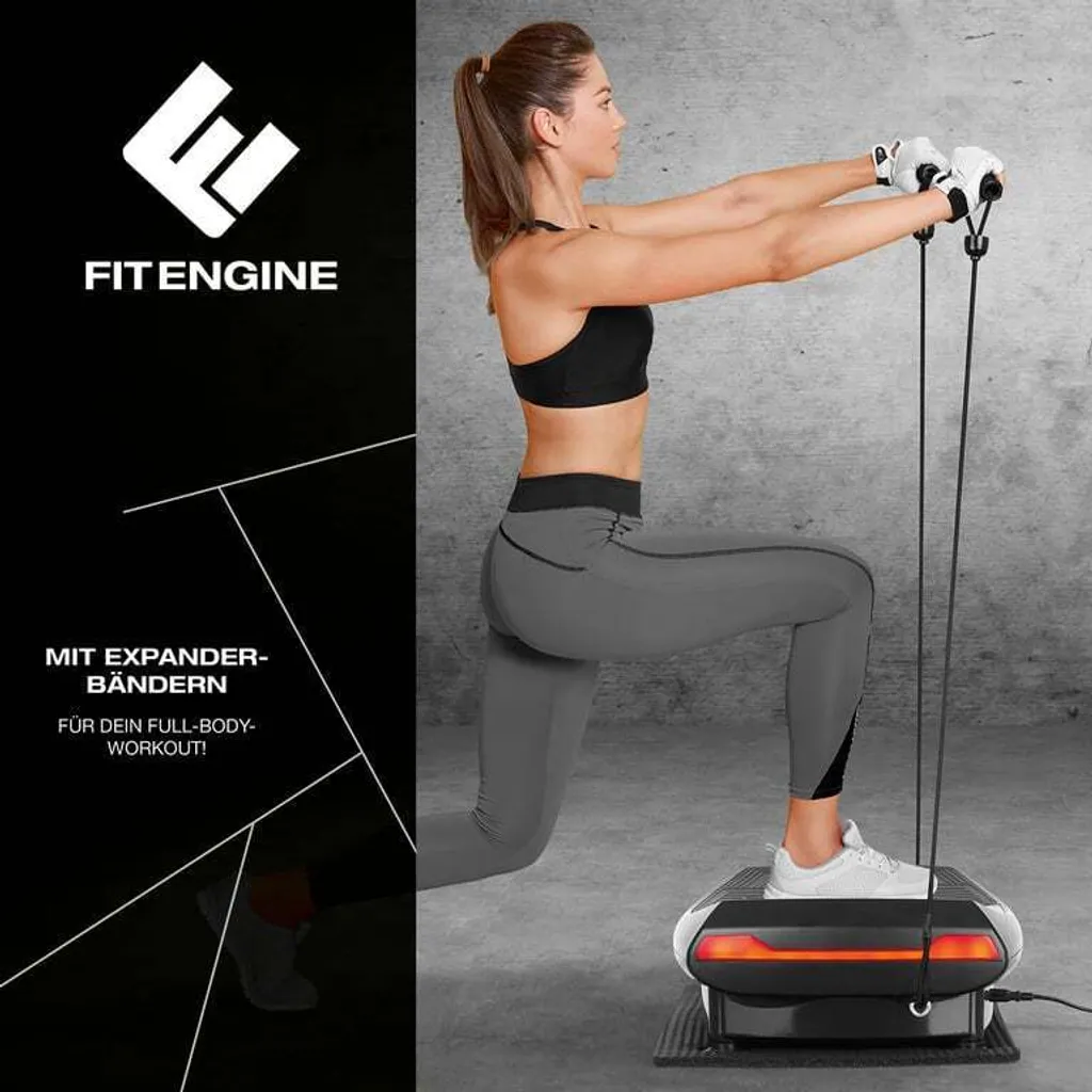 Plaque vibrante FitEngine 4D avec 60 niveaux et 4 modes de vibration - 7