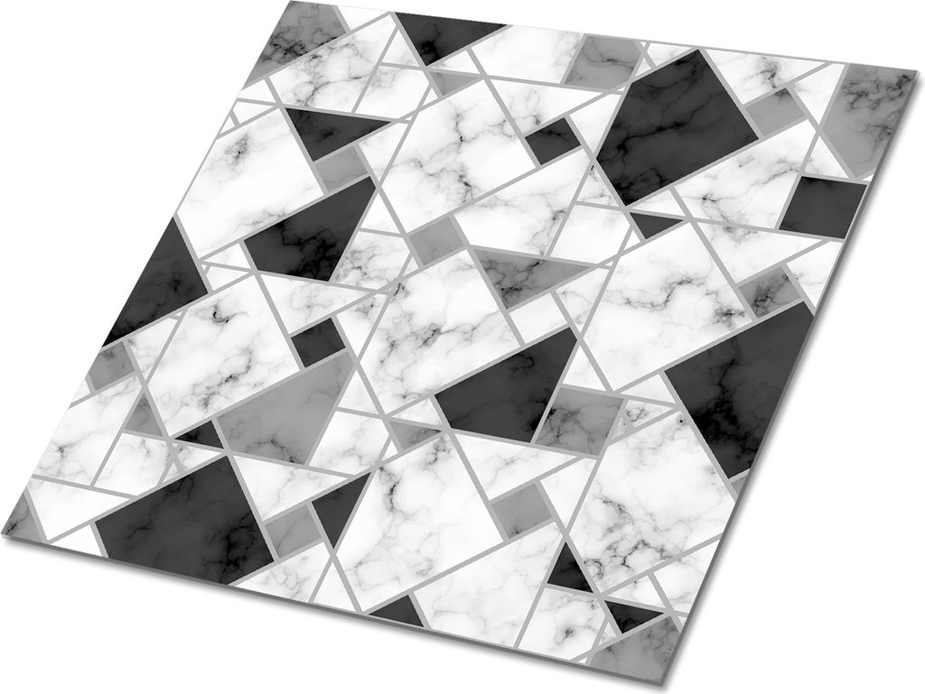 Selbstklebende Platten 30x30 cm Wandpaneele 9 Stück im Set Wanddeko - Geometrische Muster