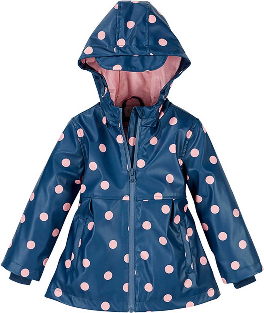 Pocopiano Kinder Mädchen Friesennerz Blau wind- und