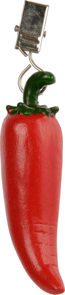 Tischdeckenbeschwerer Chilischote 7x3x3cm Keramik 4er Set Rot / Grün