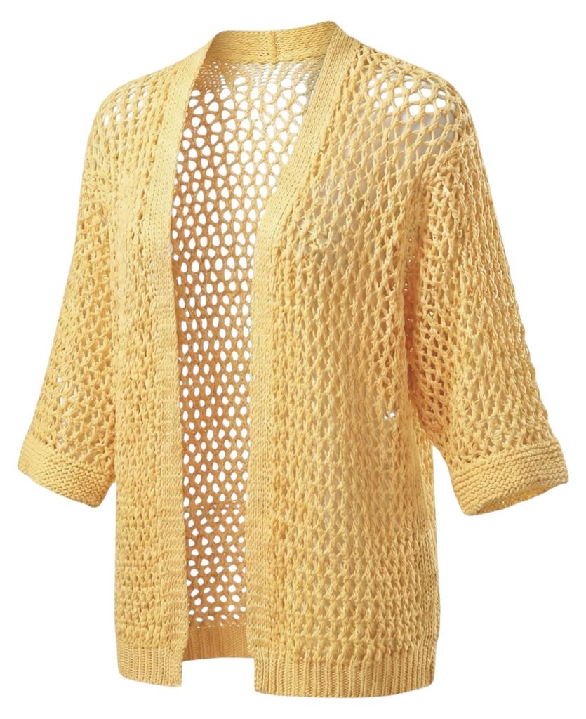 Cardigan OriginalYou Strickjacke Häkelmuster Sommerjacke 40 42 44 für Damen