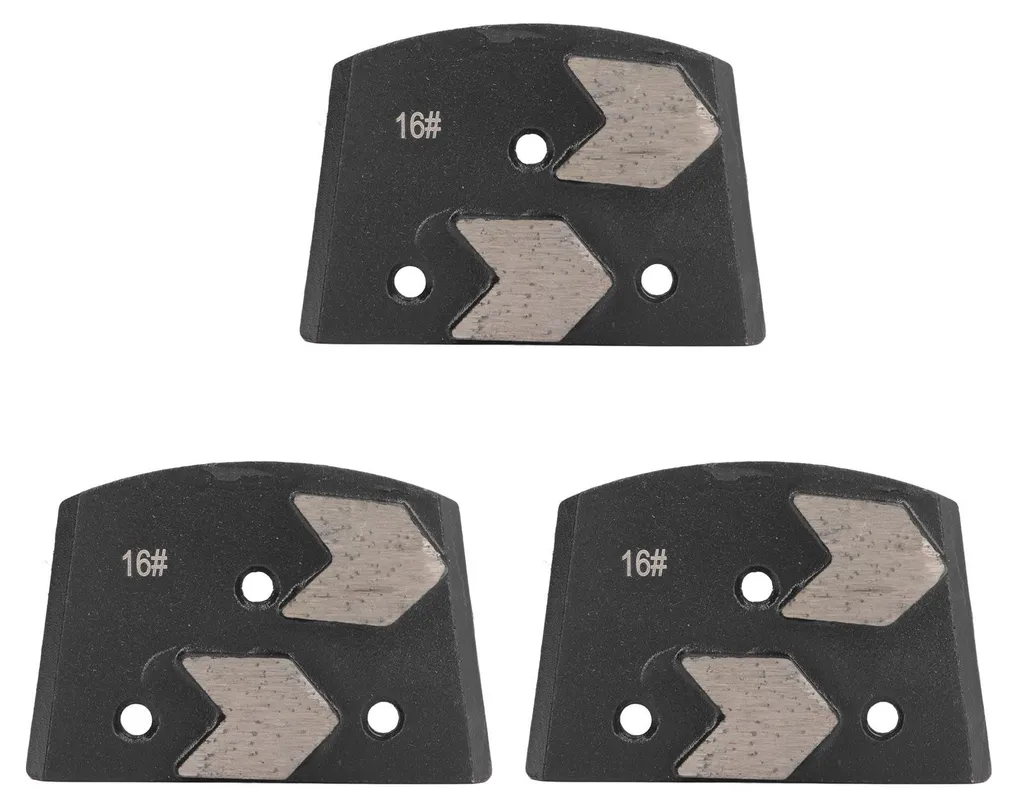 Segments de ponçage diamantés flèches G16 pour ponceuses de sol en béton