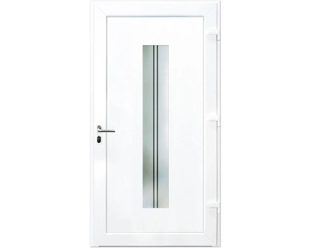 Haustür Aluminium/PVC Smart A400 2.0 RC2 anthrazit 1100 x 2100 mm Rechts inkl. Beschlagset, Stangengriff, Profilzylinder