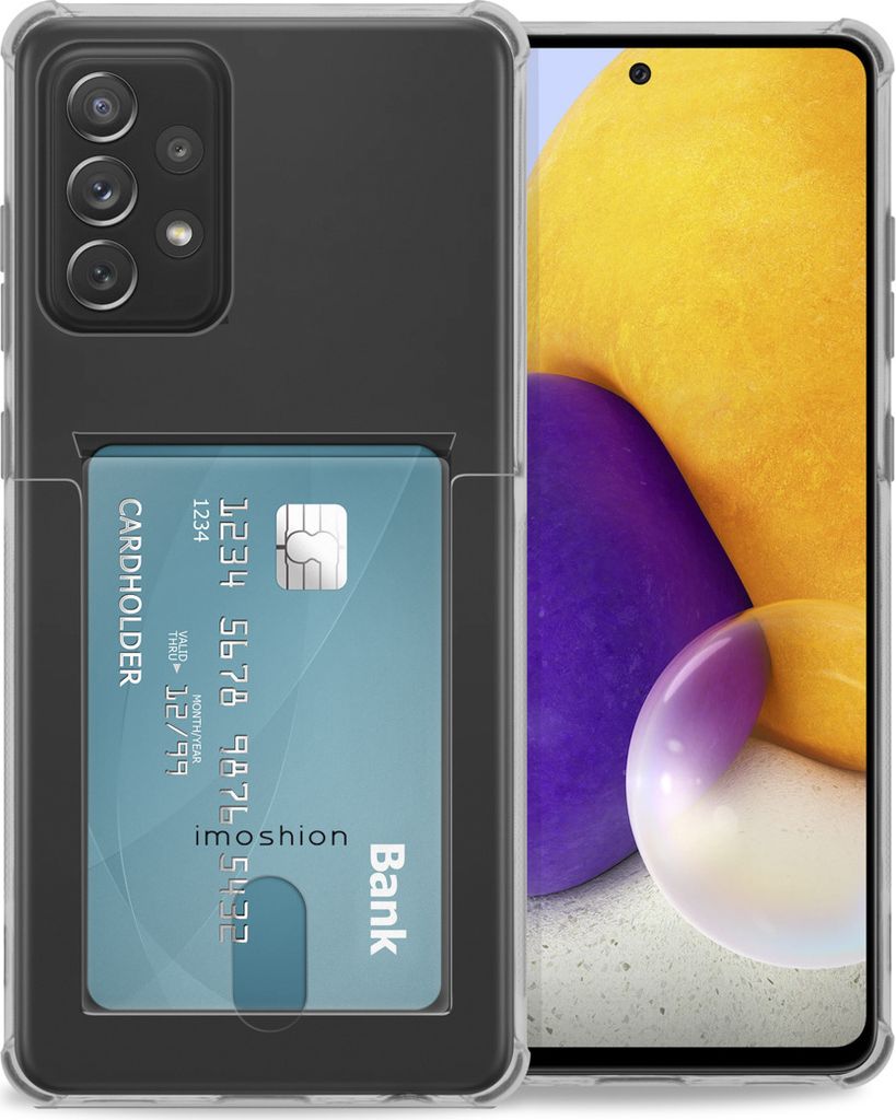 imoshion Soft Case Back Cover mit Kartenfach Samsung Galaxy A72 - Transparent