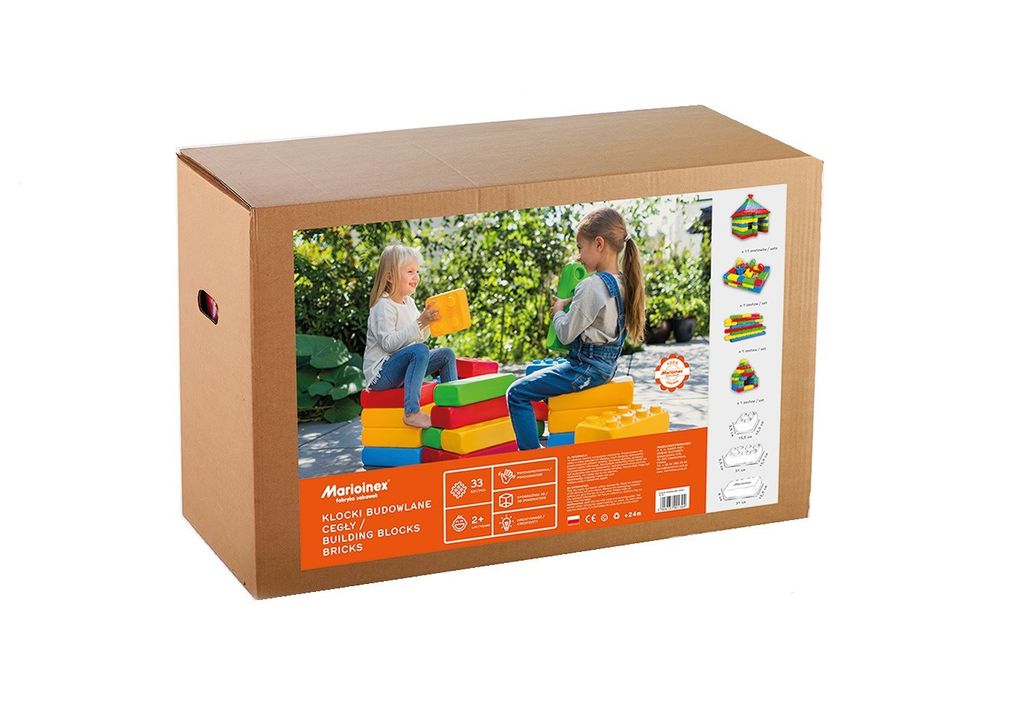 Marioinex Bausteine Spielzeug Set 33-teilig - bunte Produktbild 