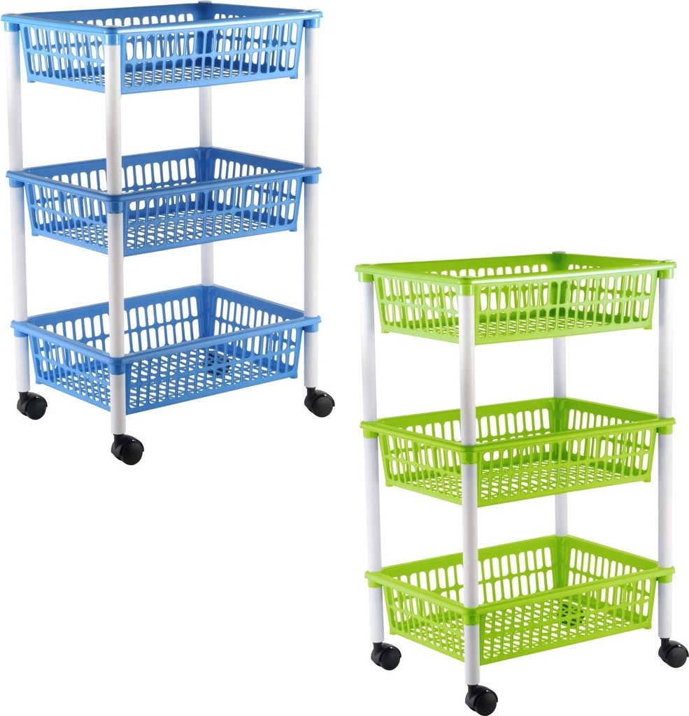 Testrut Vorratswagen, KS, 3 Körbe Produktbild 