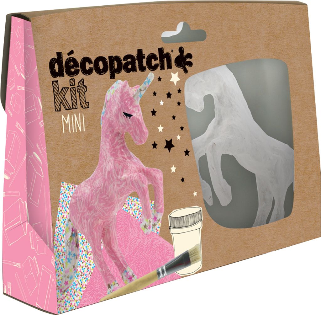 Décopatch kit MINI Einhorn zum selbstgestalten