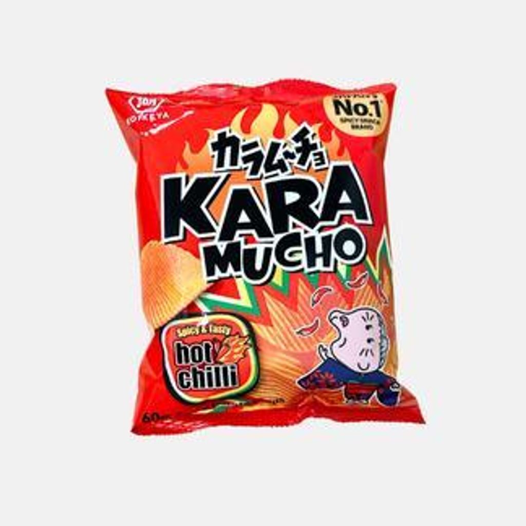 KOIKEYA Karamucho Potato Chips Hot Chilli Flavour Ridge Cut Produktbild 