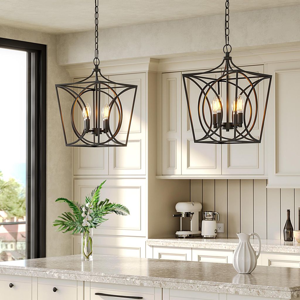 Lampadari industriali in metallo Tribesigns, set da 2, Immagine del prodotto 