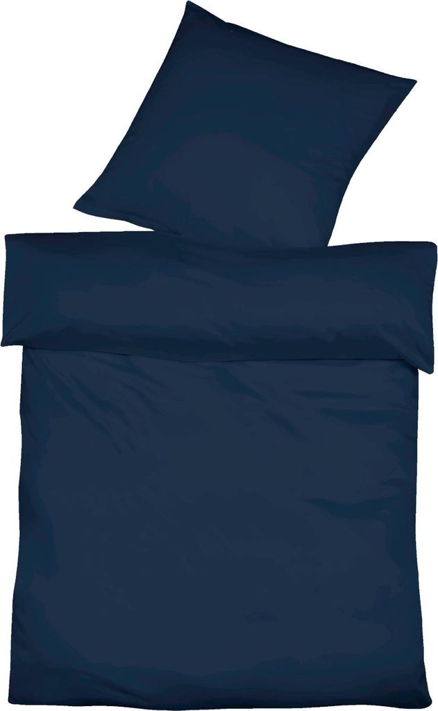 Fleuresse Halbleinen-Bettwäsche Provence, 6544 navy